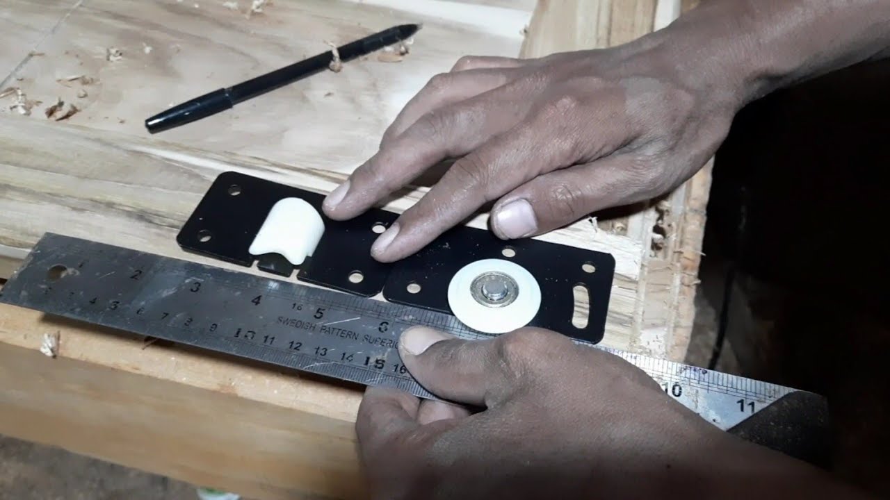 Cara pasang rel pada lemari pakaian sliding pintu 2‼️