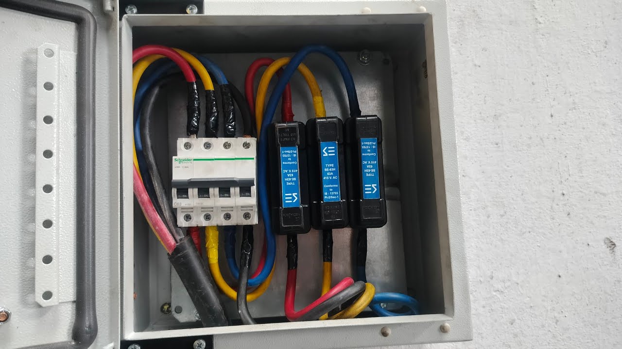 How to make 63 amp HRC fuse panel box. HRC Fuse aur MCB connection kaise karte hai. #electricalwork