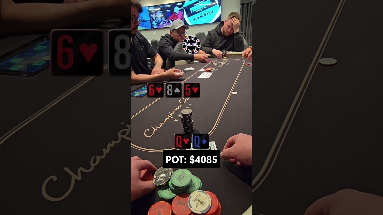 13k Pot with QQ! #texasholdem #poker