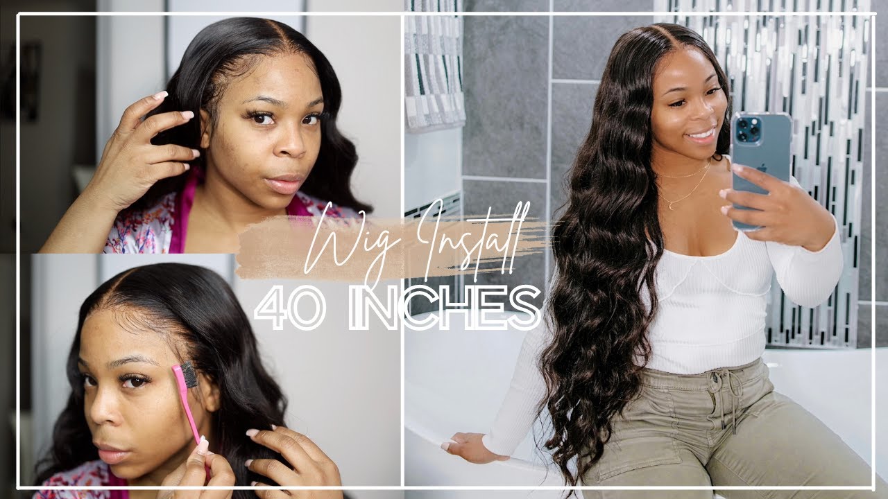 This wig is top notch & beautiful | 40 inch REALISTIC LACE Frontal WIG Install | WIGGINS HAIR