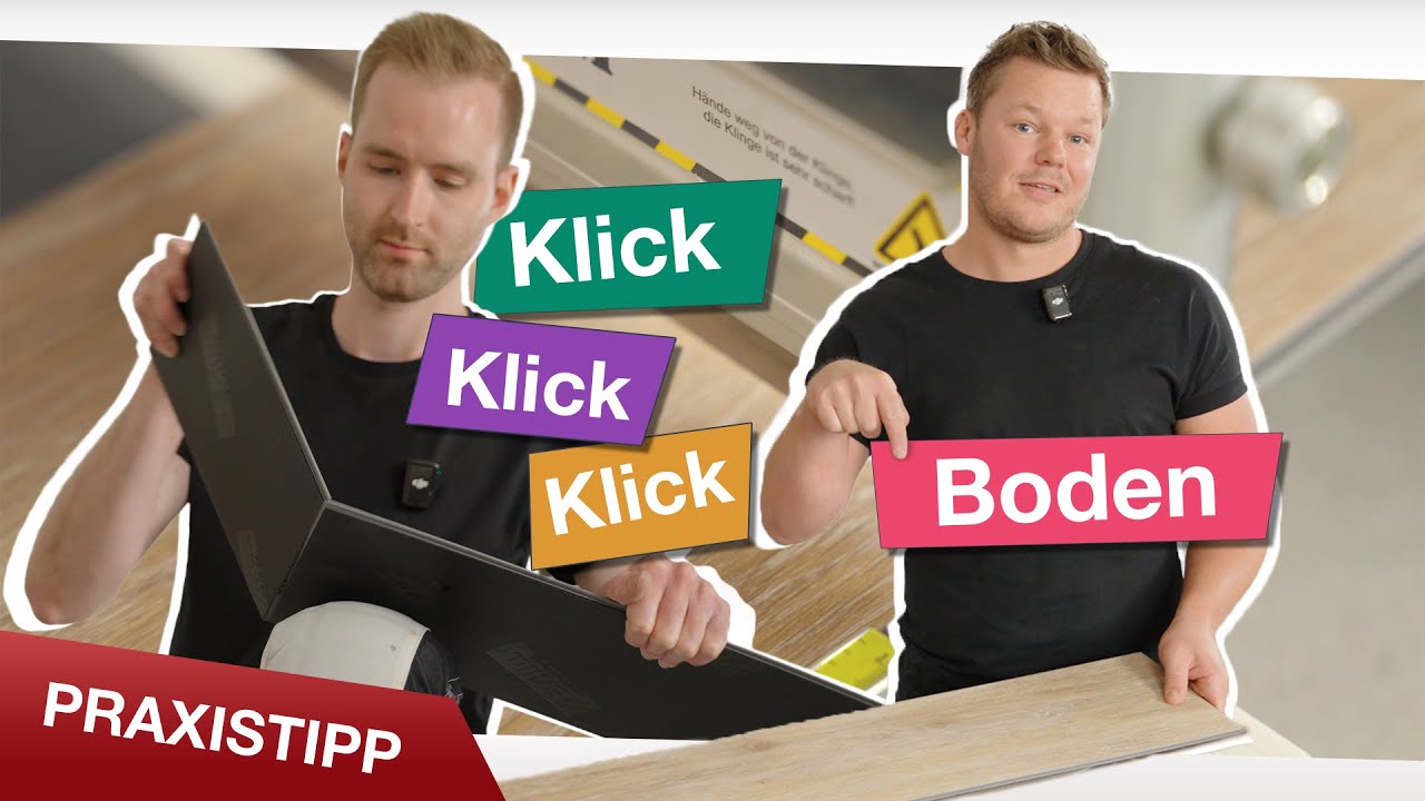 Klickboden richtig verlegen – Schritt für Schritt | Designboden mit integrierter Trittschalldämmung