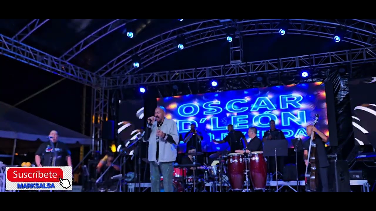 OSCAR D' LEON Y SU ORQ DESDE PONCE CUNA SALSA FEST PONCE , PUERTORICO🇵🇷