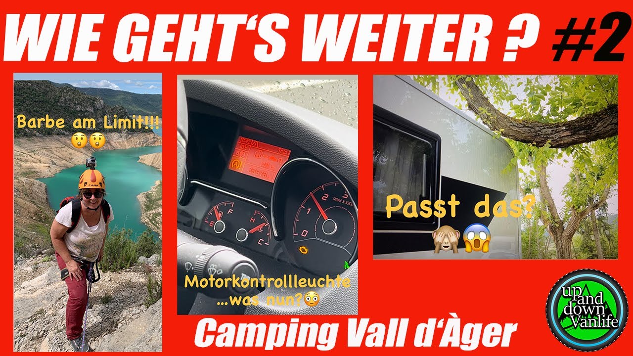 Motorkontrolllampe an😥 - Barbe am Limit😱 - Es wird eng!😬 - Camp Vall d'Àger - Via Ferrata Olmo-Soler