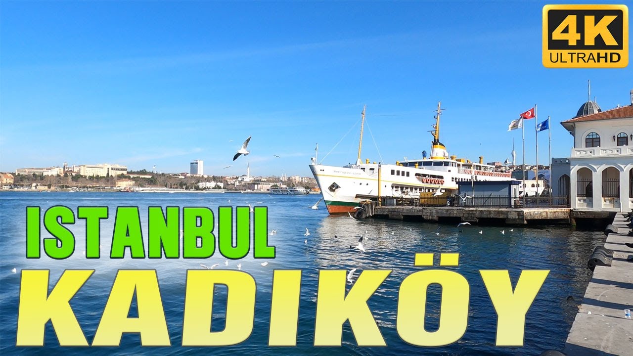 4K ISTANBUL WALK TOUR  🇹🇷  KADIK&Ouml;Y PIER (KADİK&Ouml;Y İSKELE) TURKEY 4K