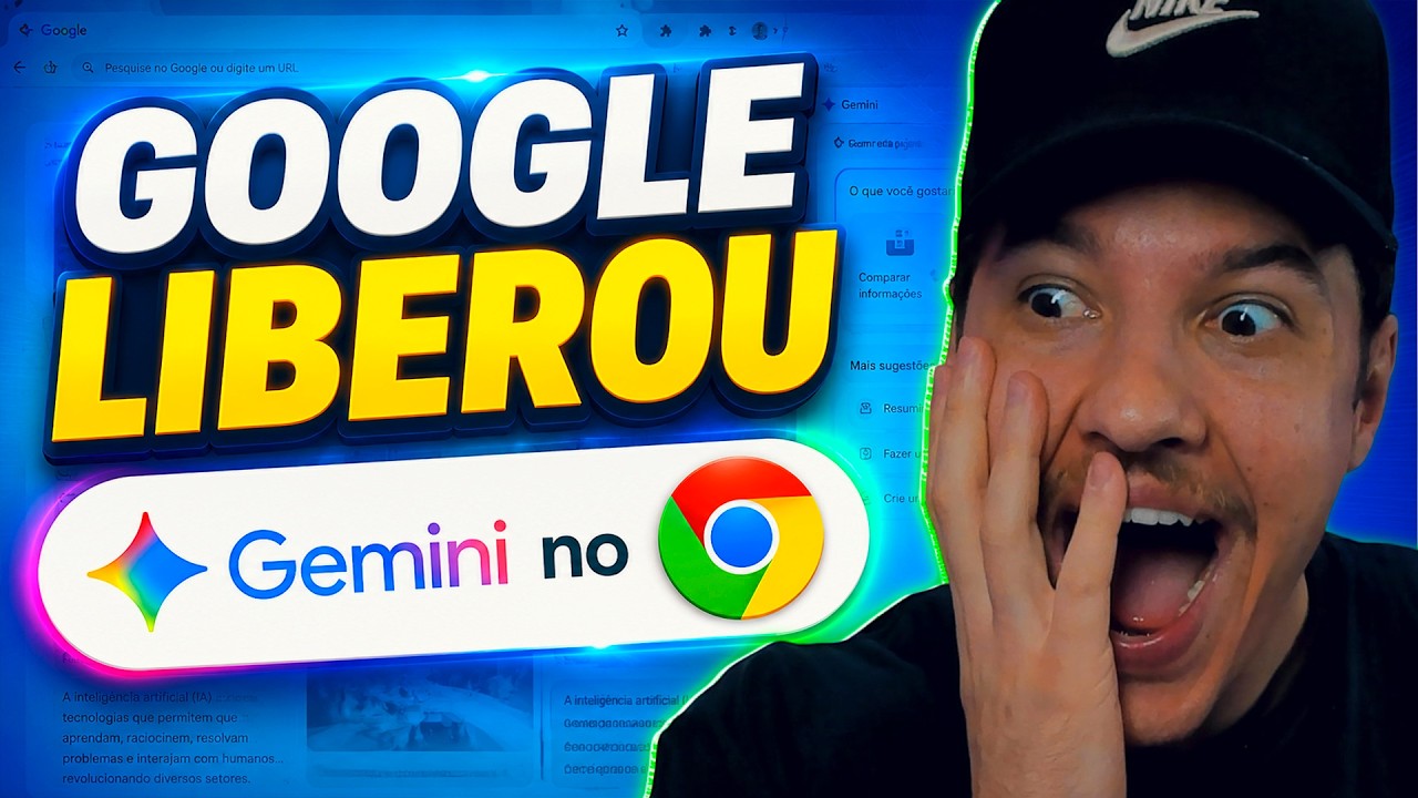 Gemini chegou ao Google Chrome e mudou TUDO🤯
