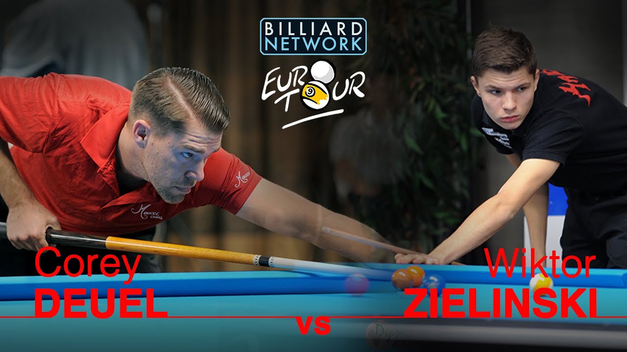 COREY DEUEL vs WIKTOR  ZIELINSKI | Dutch EUROTOUR in LEENDE | 9 Ball | commentary by Mark GRAY