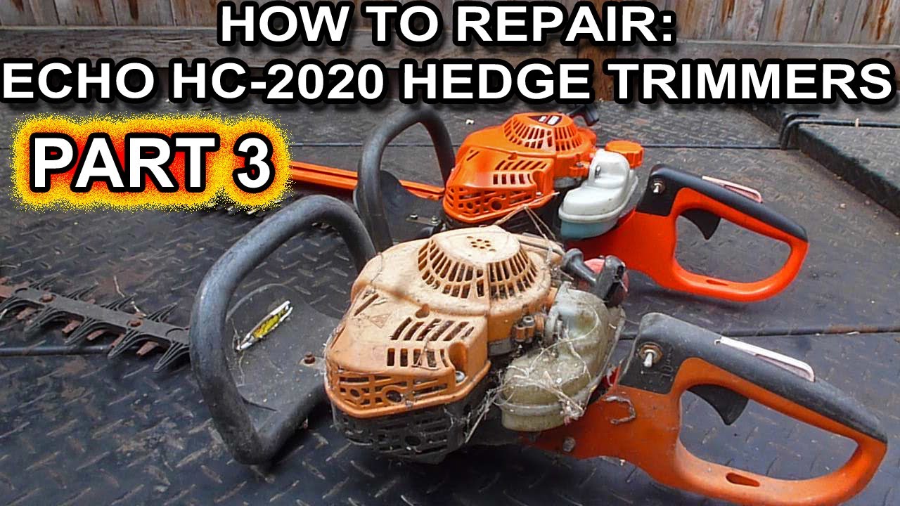 How To Repair An Echo HC2020 Hedge Trimmer That Won't Start Or Run And Has A Failed Engine Part 3