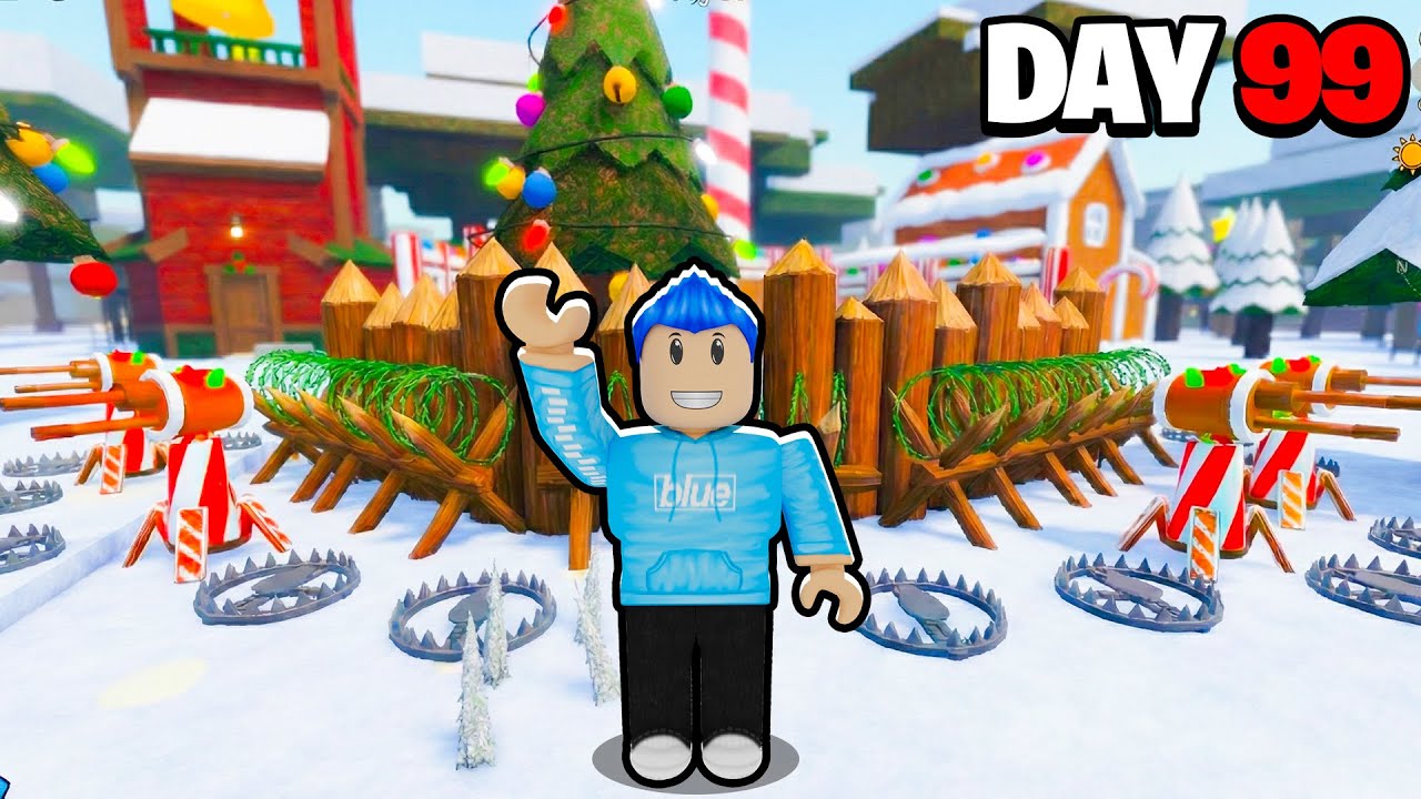 I Built The DEADLIEST CHRISTMAS BASE EVER in 99 Nights in the Forest!