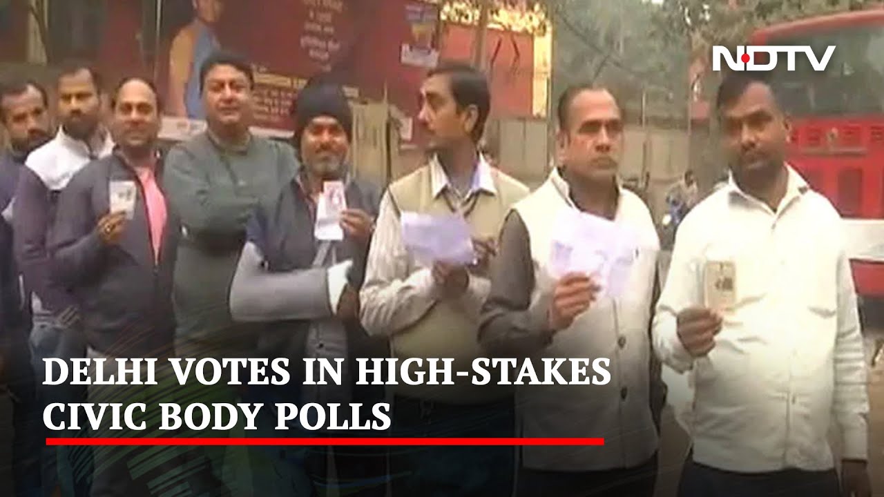 AAP vs BJP Today In Delhi's First Civic Polls After Big Merger
