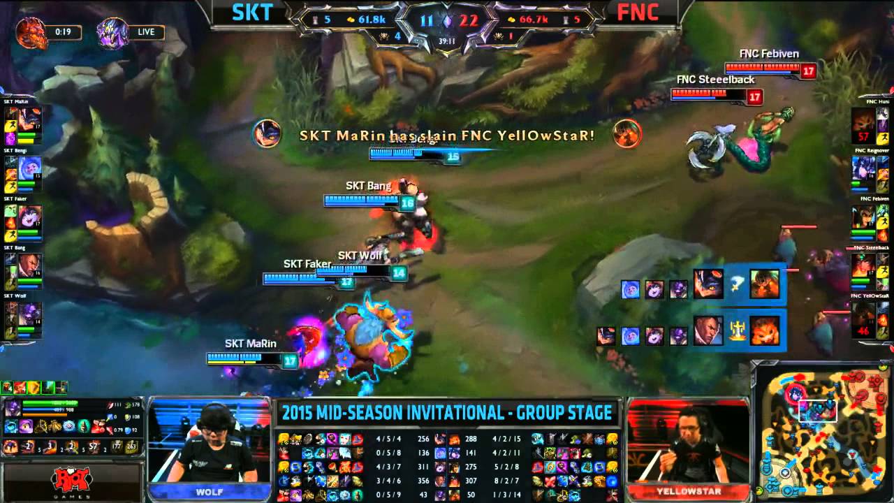 SKT vs FNC | Gamebreaking Wall Dash Bug | MSI 2015