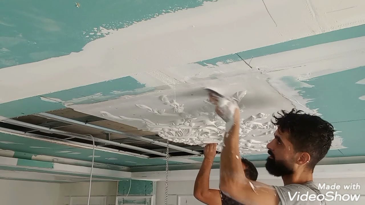 طريقة تركيب ديكور مزخرفه (قوالب جبصين عربي مزخرفة)2021