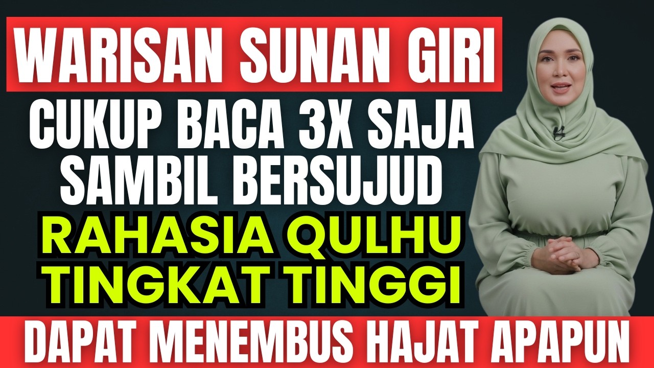RAHASIA AL-IKHLAS TINGKAT TINGGI: Cara Sujud & Jam Keramat Warisan Sunan Giri Hutang Langsung Lunas!