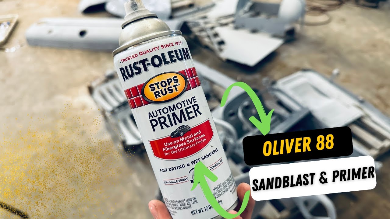 1957 Oliver 88 Diesel Sandblasting & Primer/ IS IT WORTH IT???