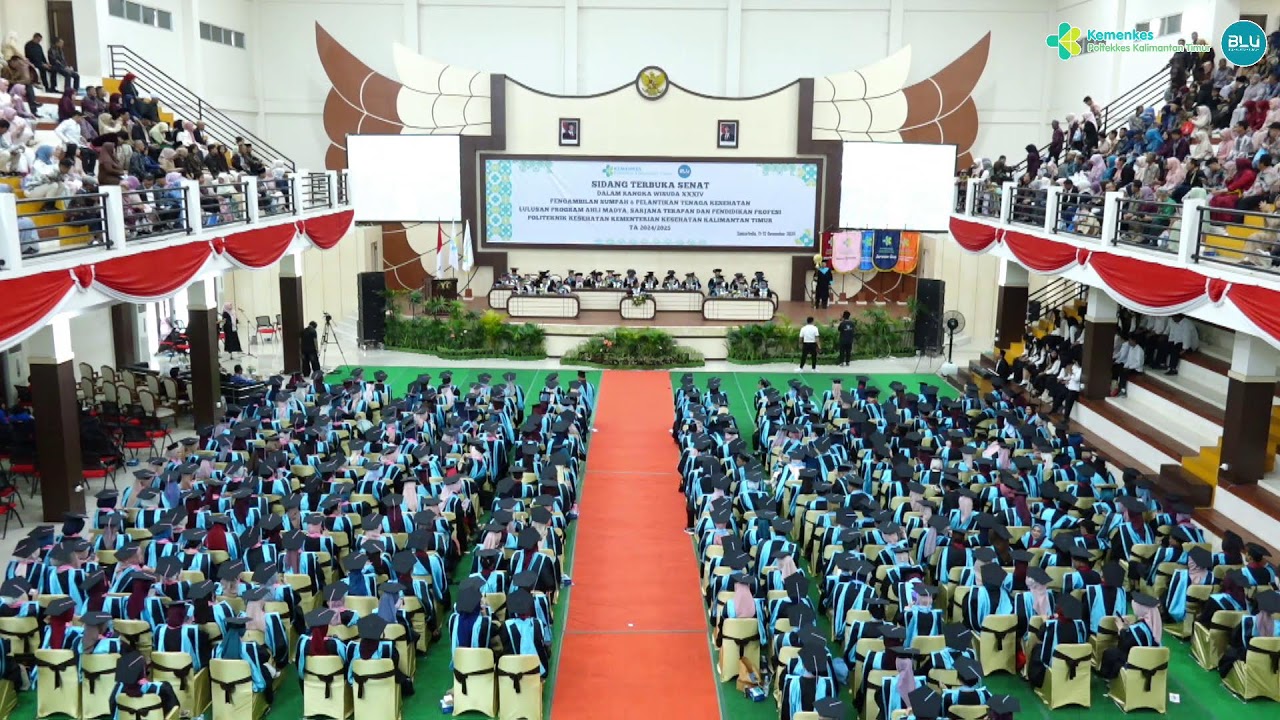 SIDANG TERBUKA SENAT DALAM RANGKA WISUDA XXXIV POLTEKKES KEMENKES KALTIM SESI 2