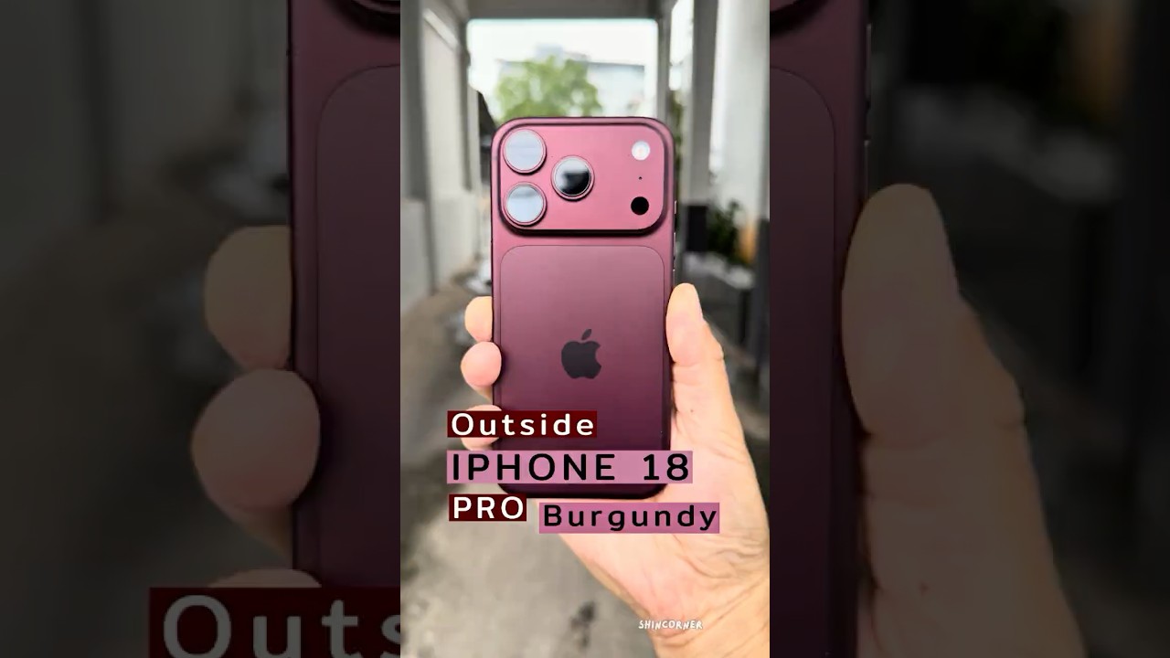 Встречайте новый iPhone 18 Pro в цвете &laquo;Бургундия&raquo; &mdash; роскошный оттенок как для помещений, так и д...