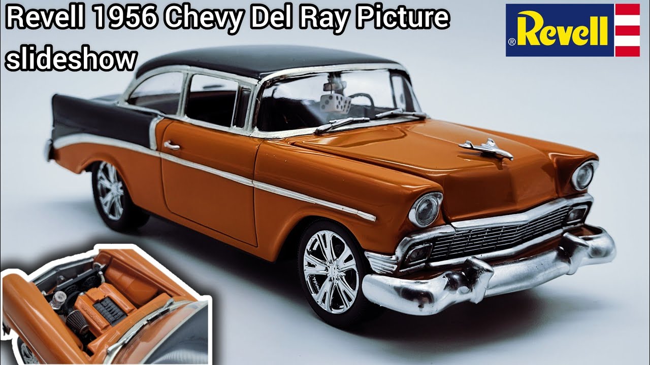 Revell 1956 Chevy Del Ray (pictures slideshow) from start to finish