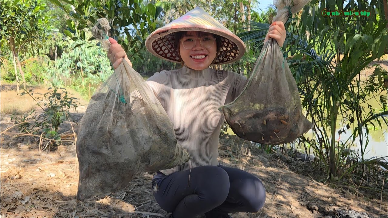 Đi Săn Được 2 Túi Cá_Bắ.t Lau Kiếng Hấp Sả Chúc Thơm Phức, Chấm Kèm Muối Ớt Cay Cay..| ONMT #Tập 164