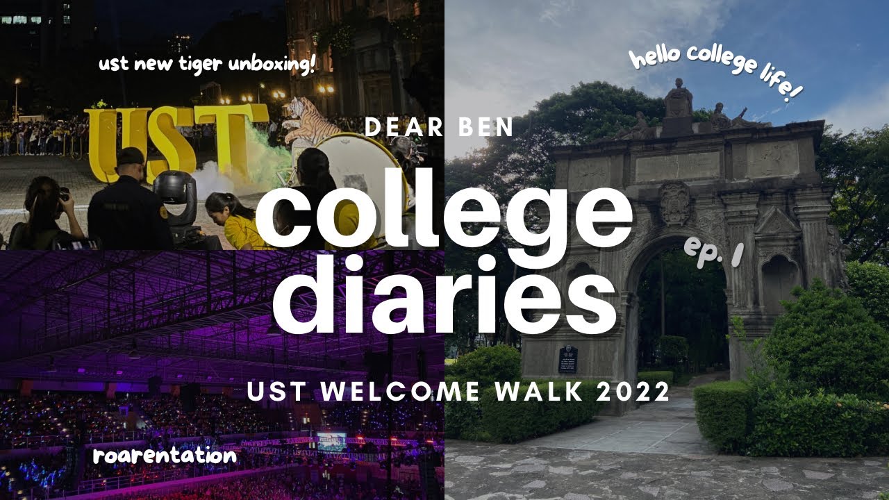 MY FIRST DAY IN UNI! ust welcome walk 2022 + unboxing of new tiger statue | college diaries ☻