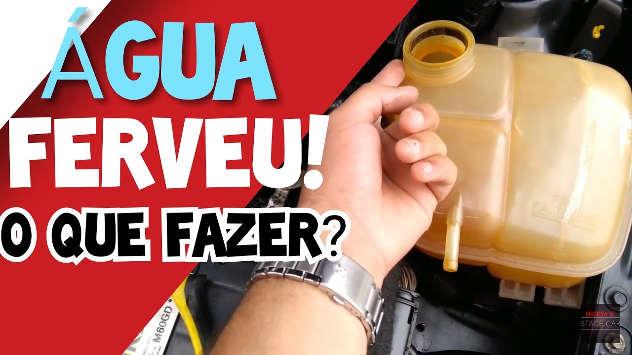 Água do reservatório radiador fervendo o que fazer.