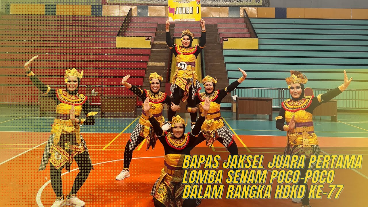 Pecah!!! Bapas Jaksel Meraih Juara Pertama Lomba Senam Poco-Poco