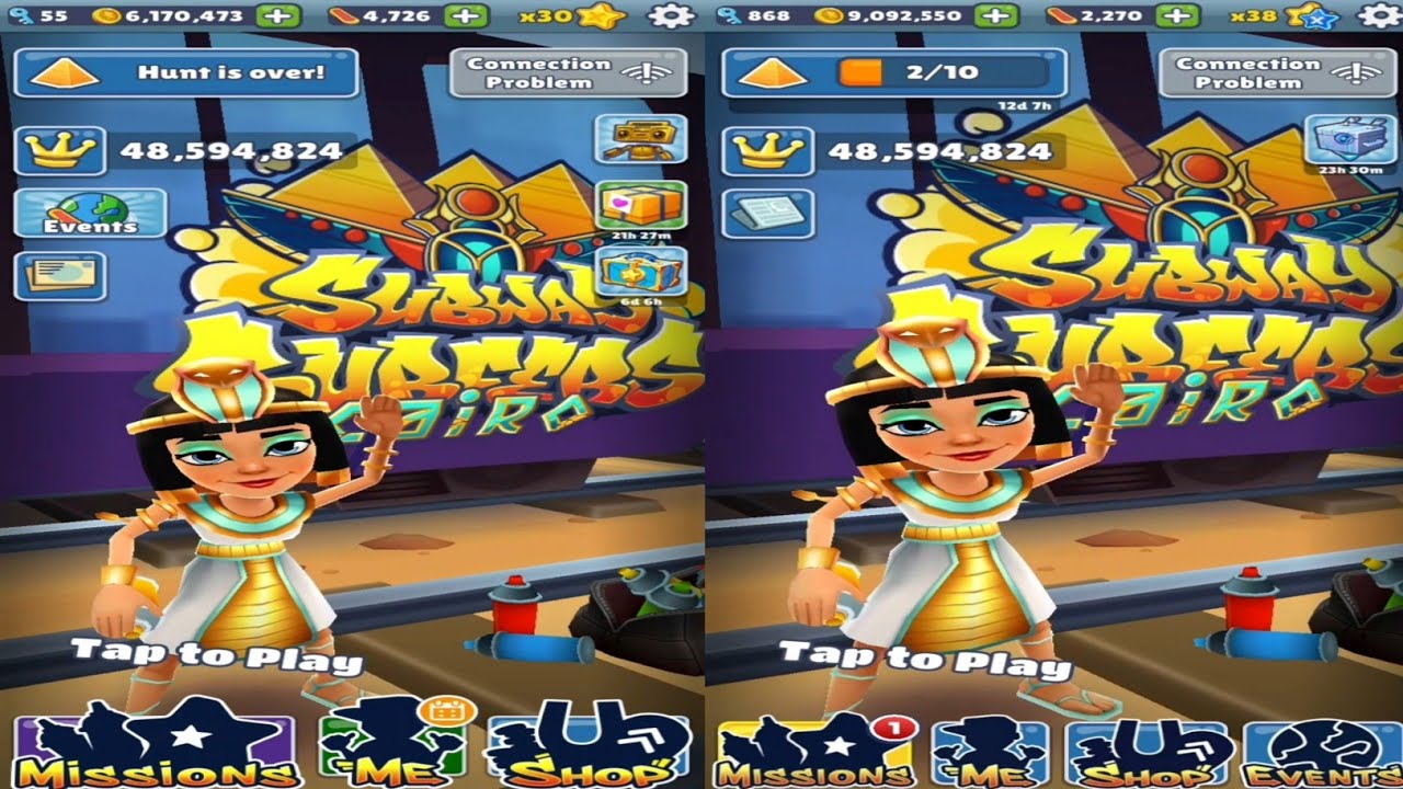 SUBWAY SURFERS CAIRO JANUARY 2022 VS DECEMBER 2022 GAMEPLAY.
