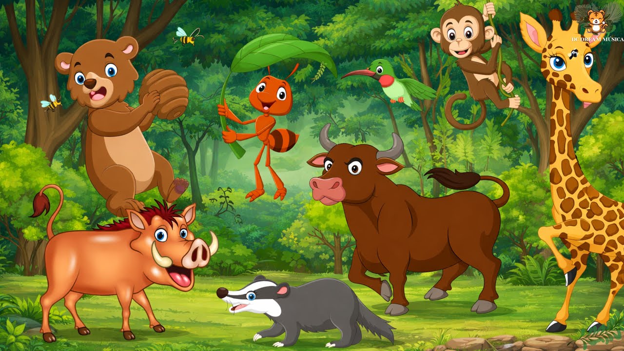 Farm Animal Moments: Ant, Hummingbird, Monkey, Giraffe, Buffalo, Warthog, Badger – Animal Sounds