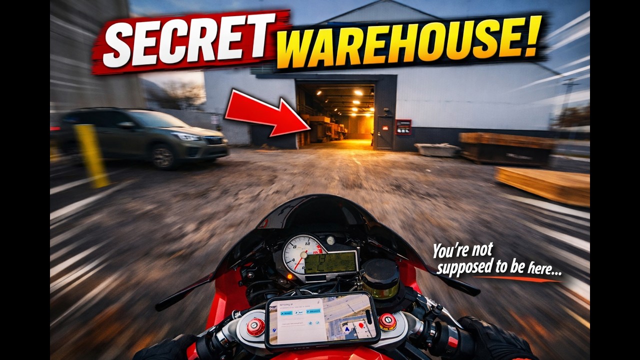 Riding My BMW S1000RR to a Secret Warehouse...