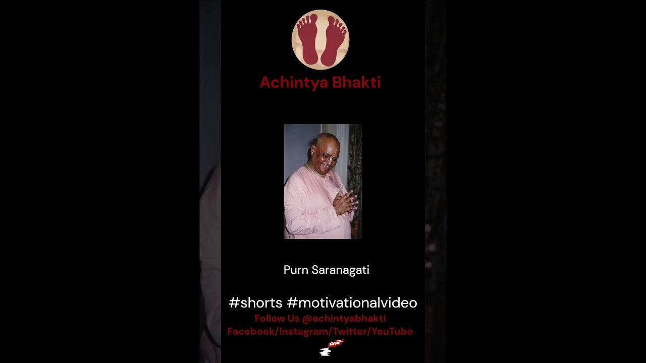 Purn Saranagati #iskcon #gourgovindaswami#prabhupada