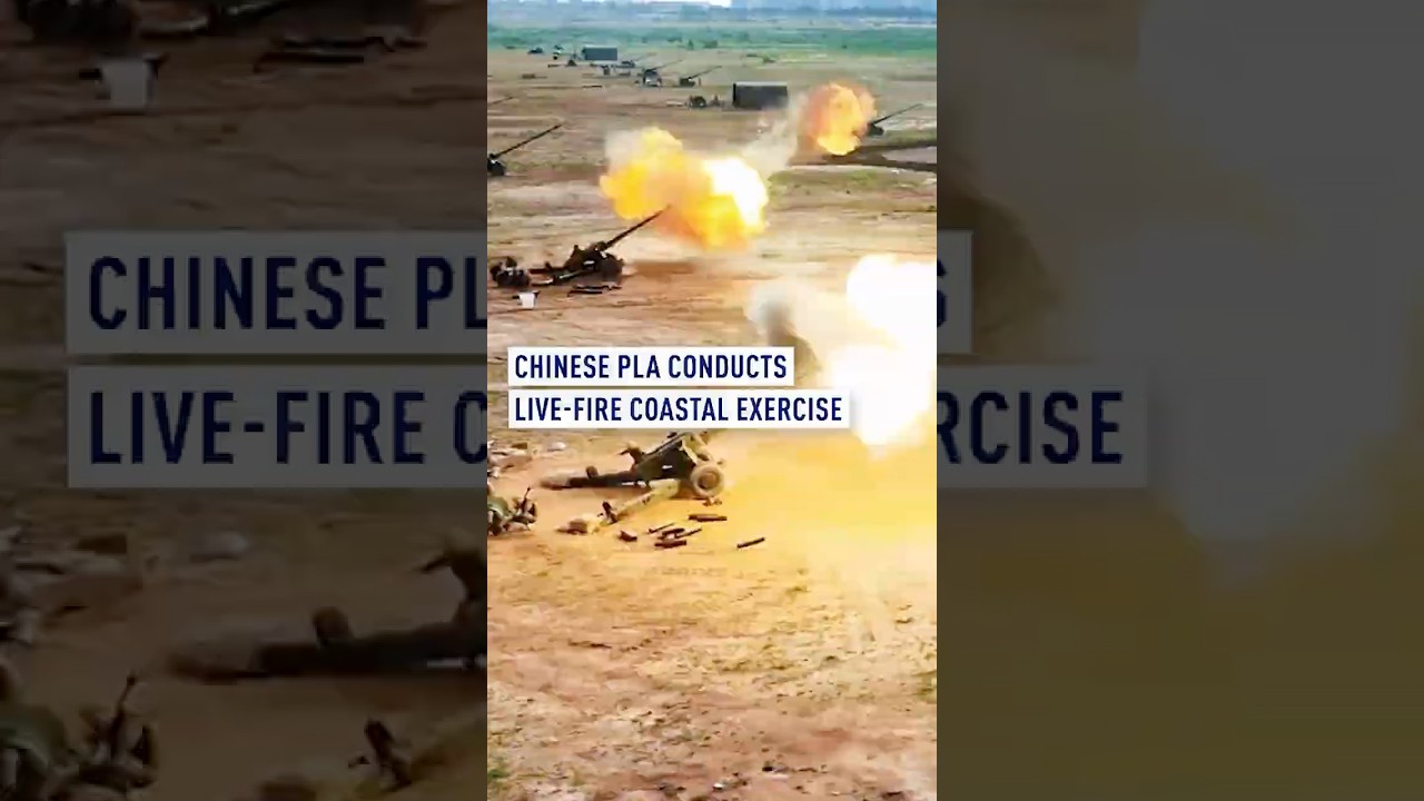 Chinese PLA conducts live-fire coastal exercise