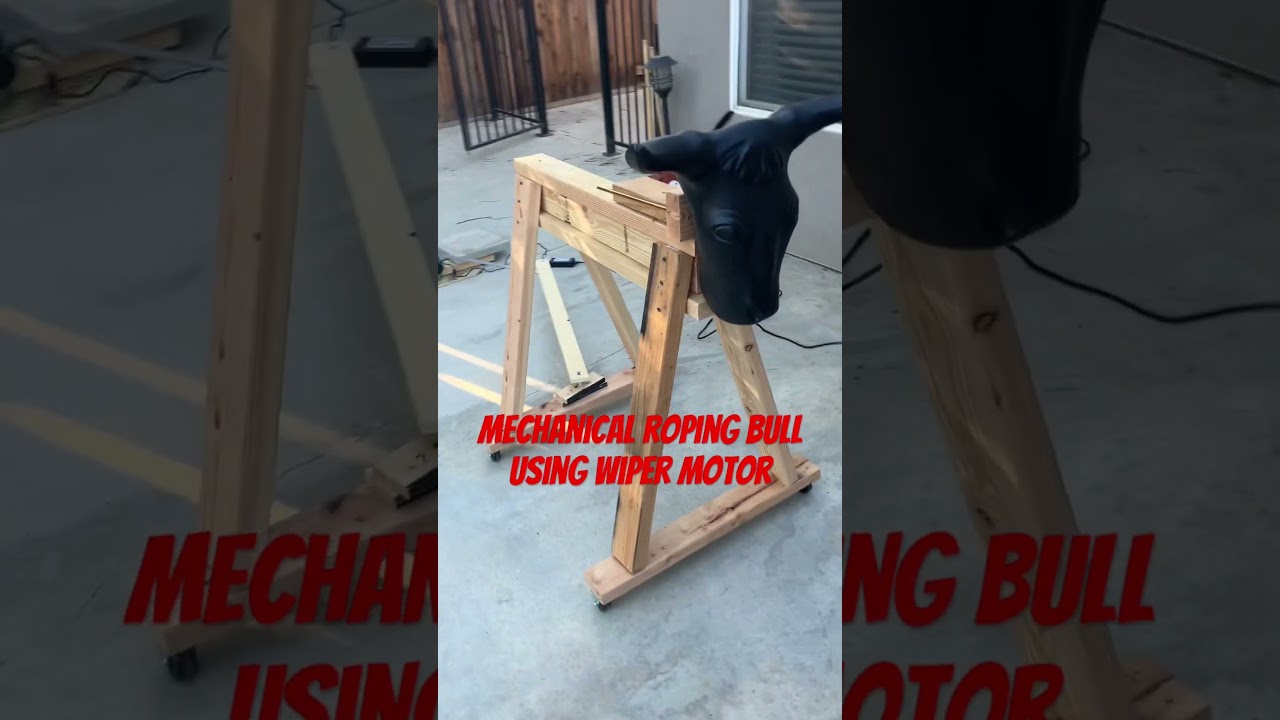 Mechanical roping bull. Not EVERYTHING I make is Halloween related. #frightprops #diy