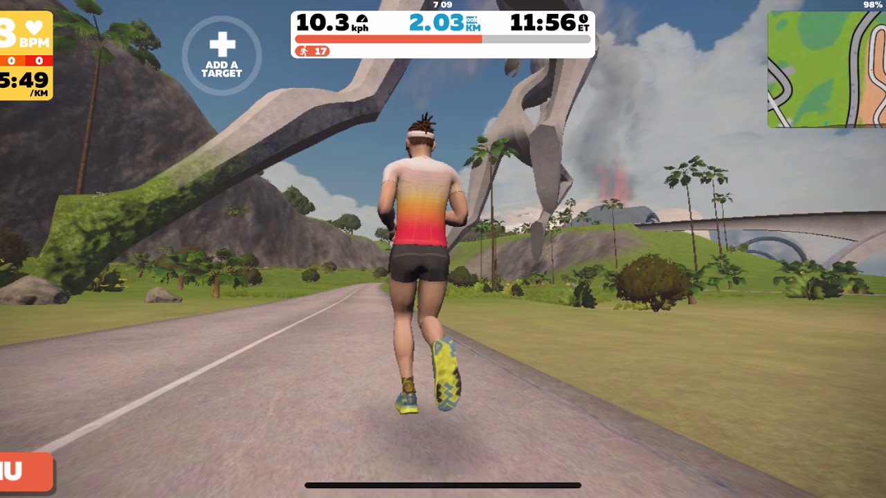 Zwift Running iPhone 11 (non-pro) w/ Stryd