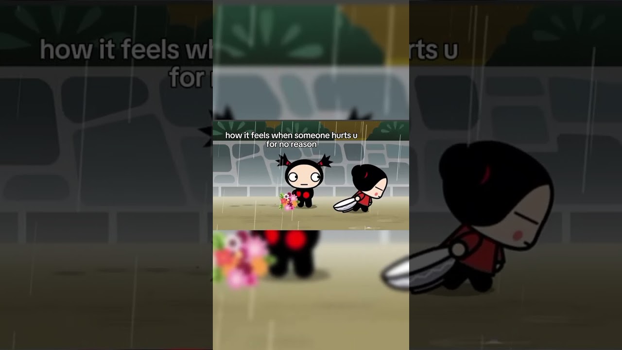 it hurts ... :( #edit #pucca #garu #fyppp #bully #hurt #:(