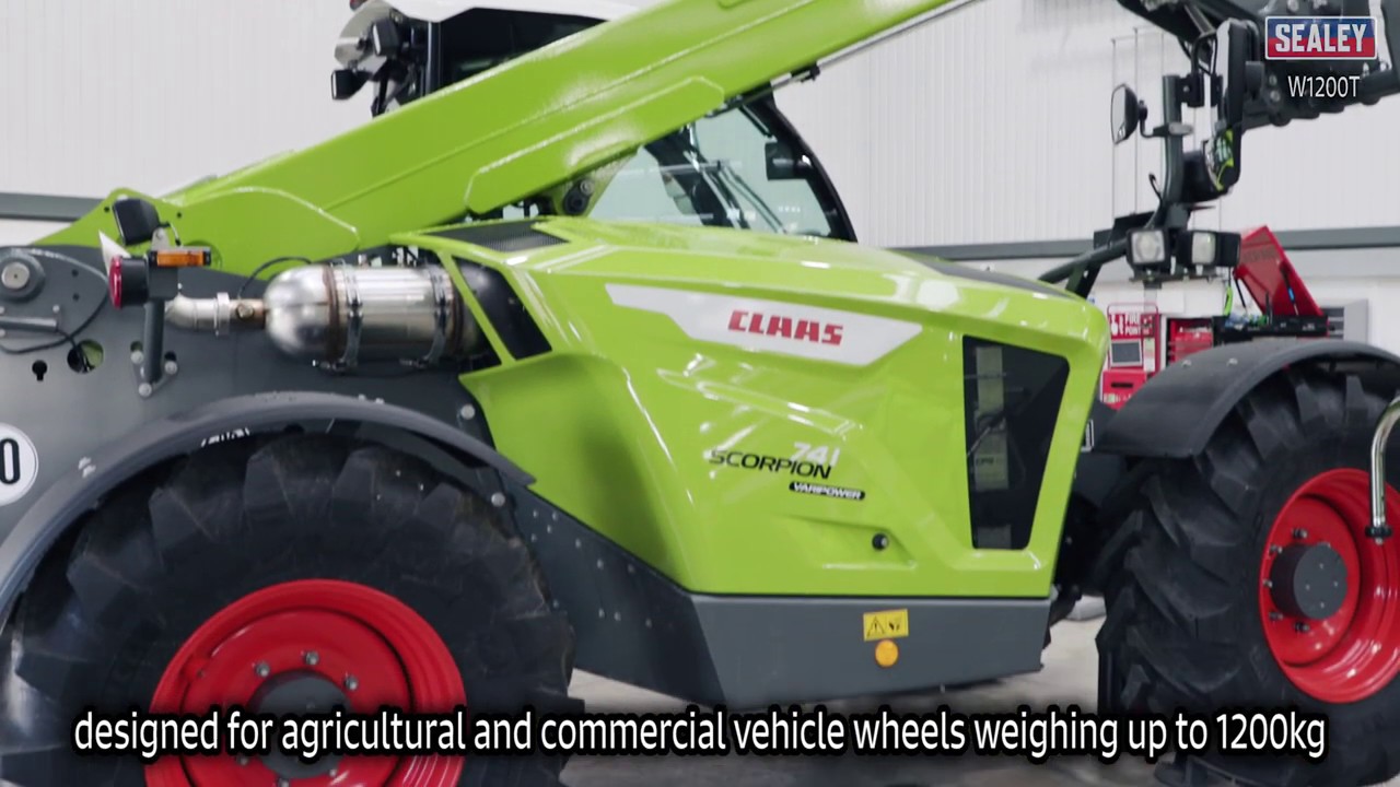 Demonstration of Sealey Wheel Removal Trolley - W1200T