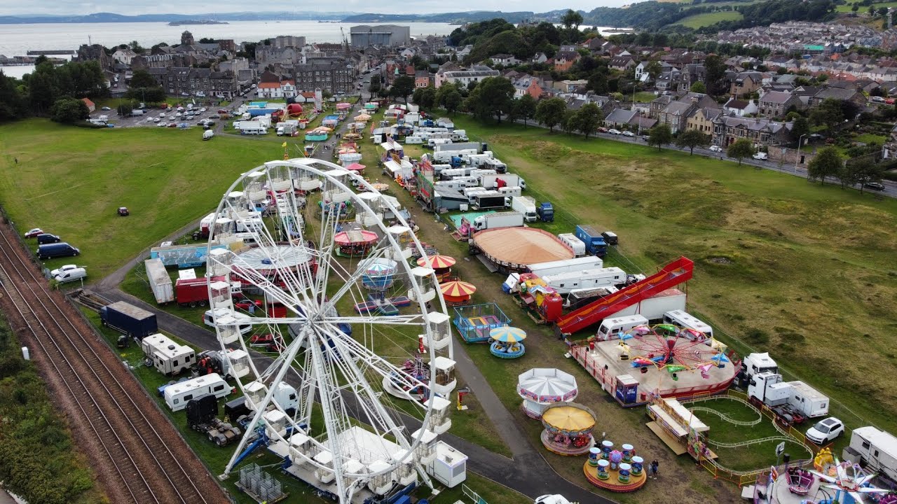 Burntisland Shows 25/7/23 from above 🎪