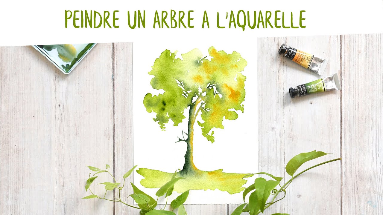Tutoriel : peindre un arbre à l'aquarelle