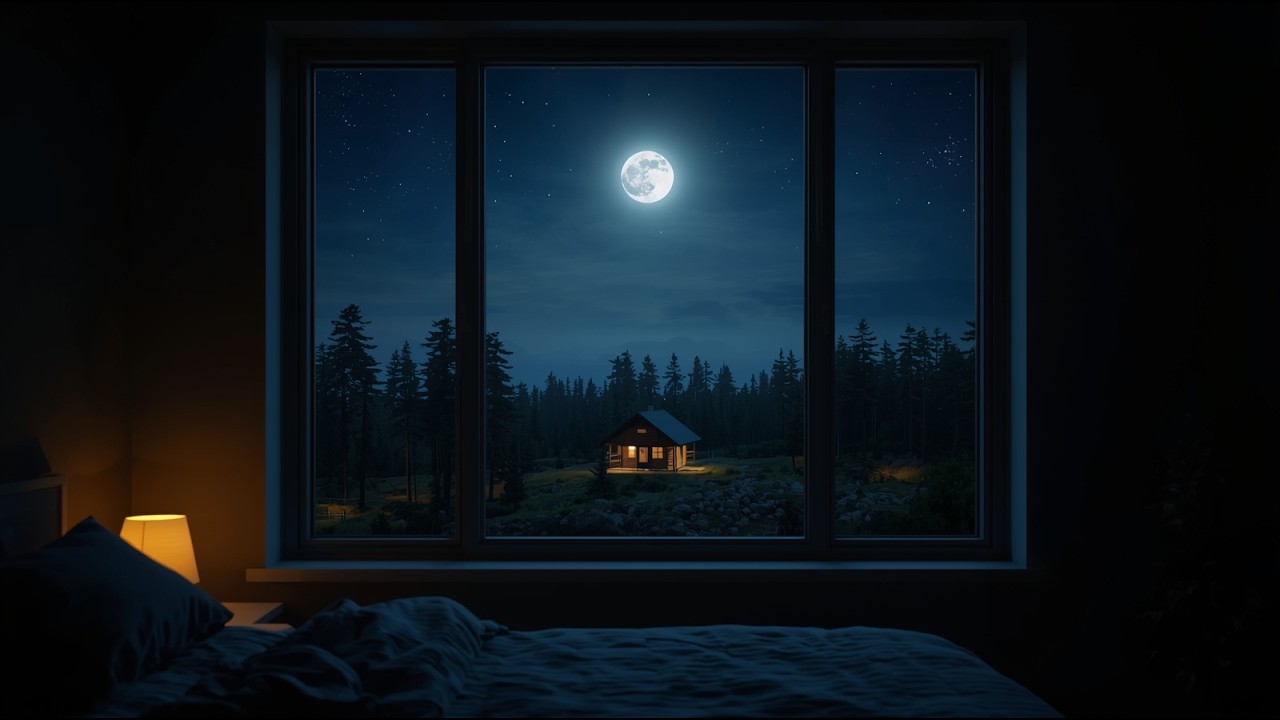 For Overthing Minds at 2AM | Rain on Window in Cozy Bedroom (2 Hours)