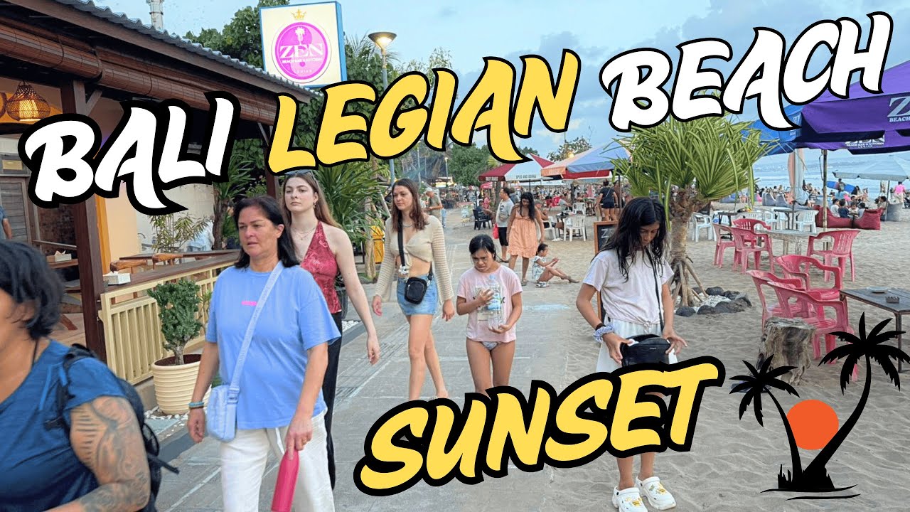 Bali Legian Beach Sunset Beach Walking Tour 2025