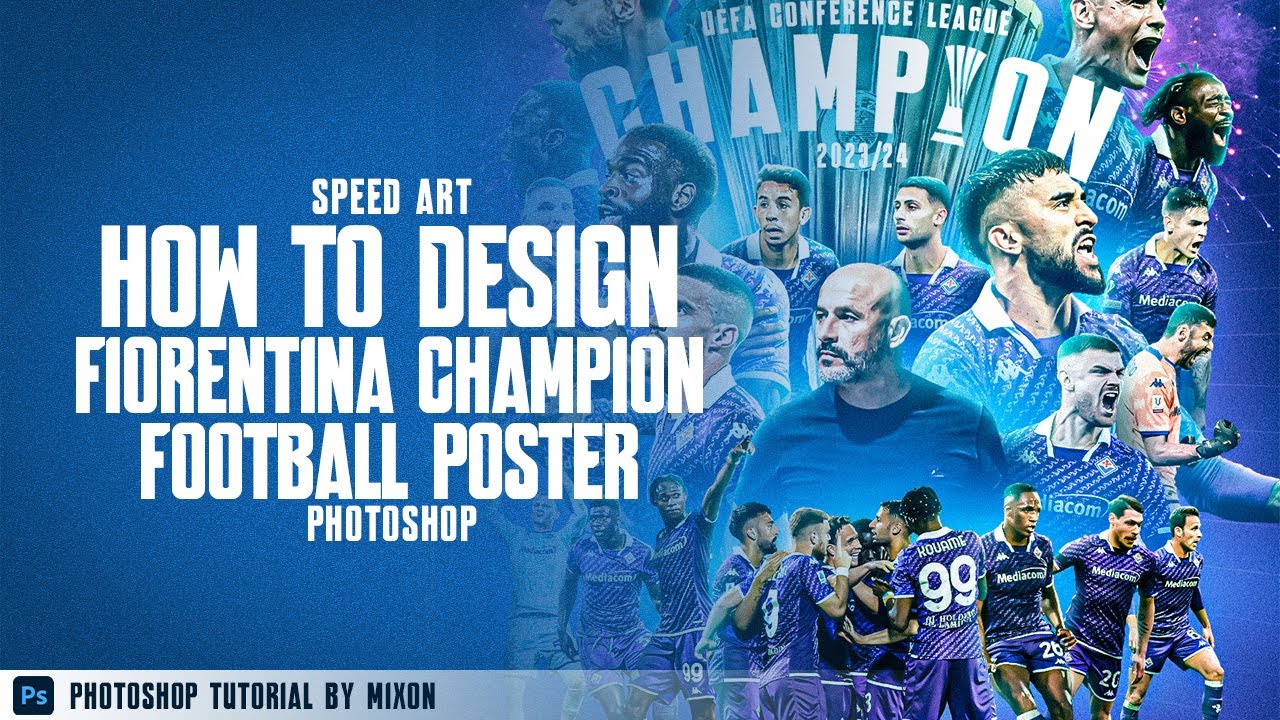 How to design CHAMPION Poster | Speed Art Photoshop #98
