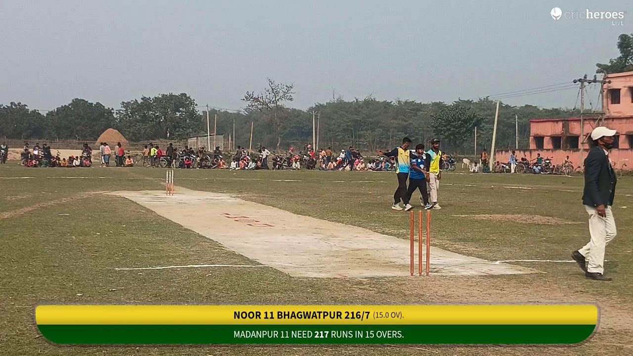Madanpur 11 vs Noor 11 Bhagwatpur live cricket match | Dayanand Singh Memorial Tournament live - Bh