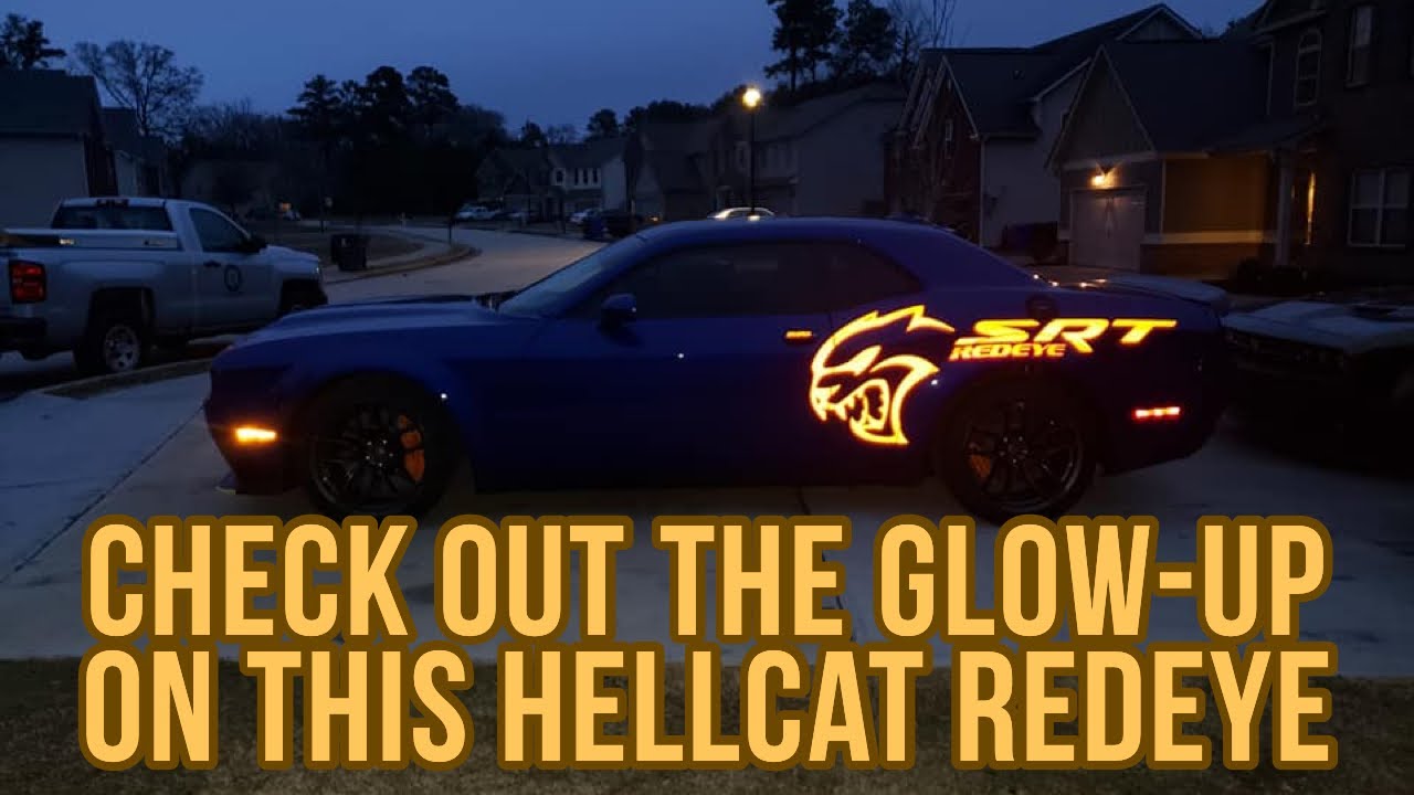 Challenger Hellcat RedEye Gets Custom Reflective Decals