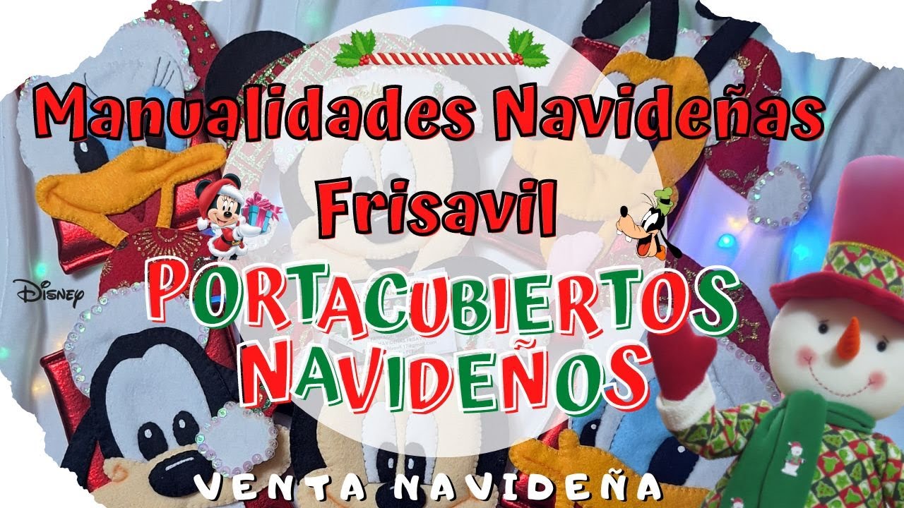 Portacubiertos Navideños #disney  #navidad2023 #mesanavideña