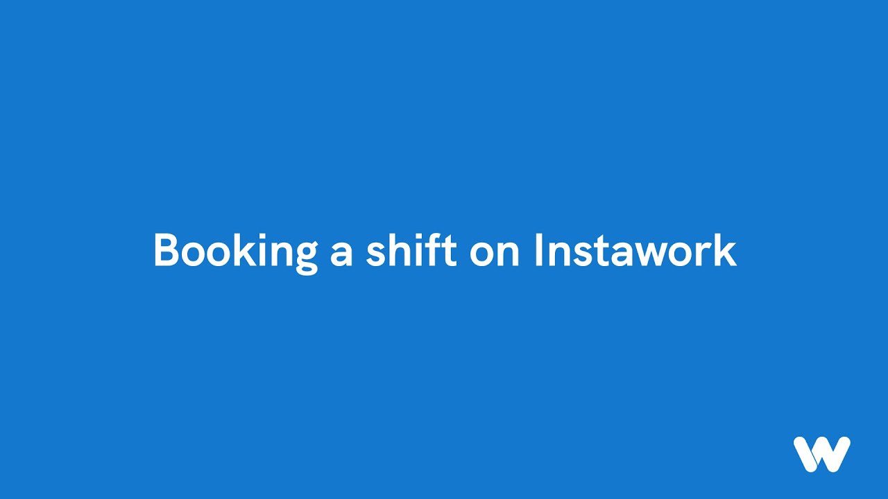 Booking a shift on Instawork