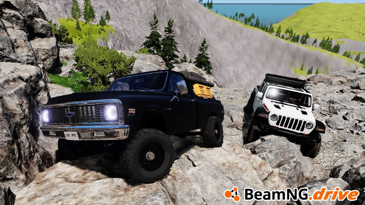 BeamNG.drive MP - MY GIRLFRIEND TRIED TO OUT DRIVE MY DURAMAX SWAPPED C10!