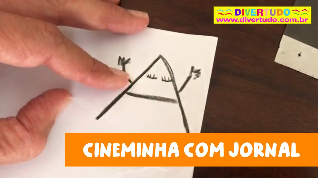 Cineminha com jornal - Fa&ccedil;a um desenho que&nbsp;se&nbsp;mexe!