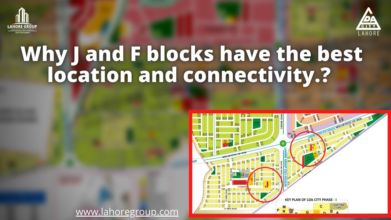 LDA City Phase-1 | Why J and F blocks have the best location and connectivity.? | Lahore Group