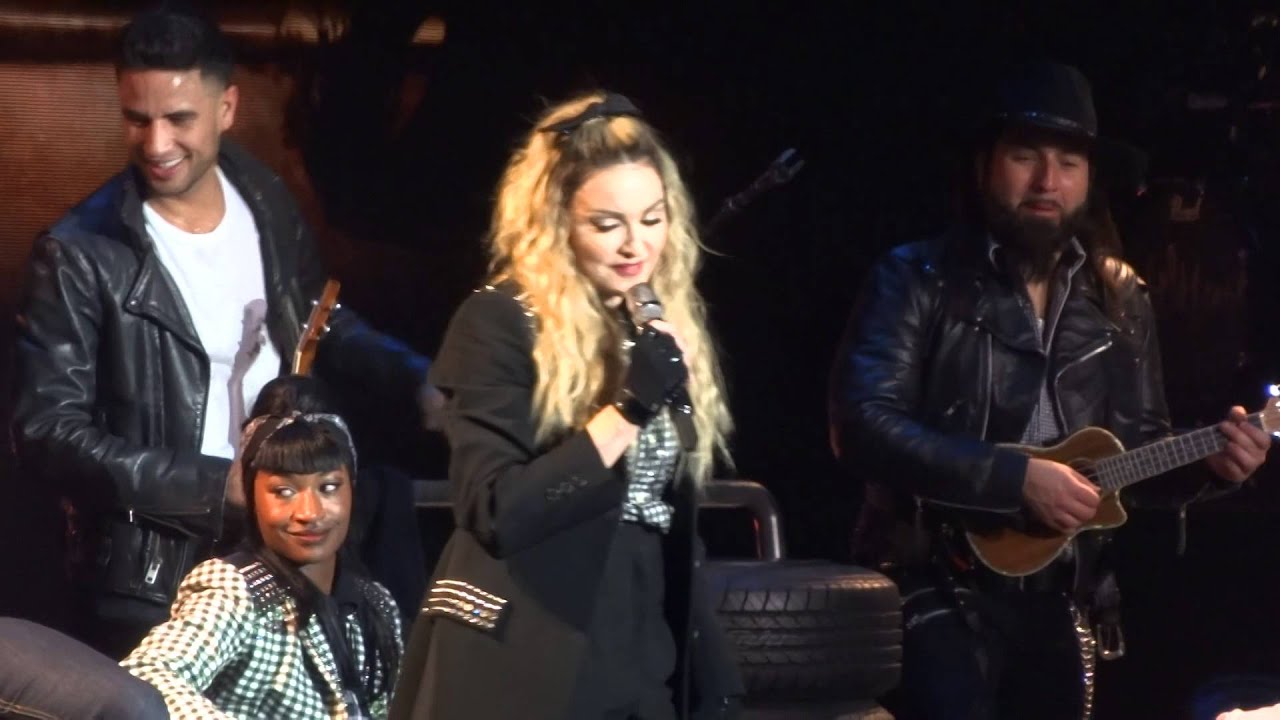 Madonna Performing True Blue Live. Rebel Heart Tour. Edmonton, Alberta. October 11, 2015.