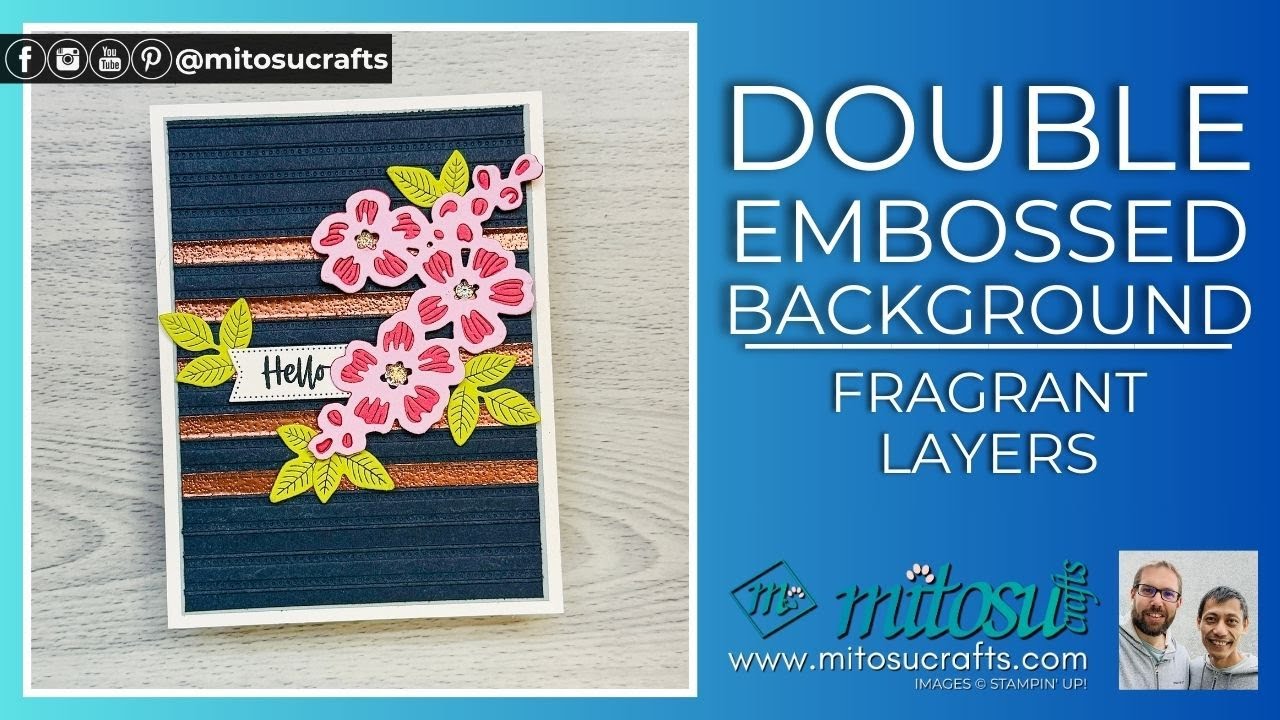Stunning Double Embossed Background with Stampin' Up! Craft Supplies