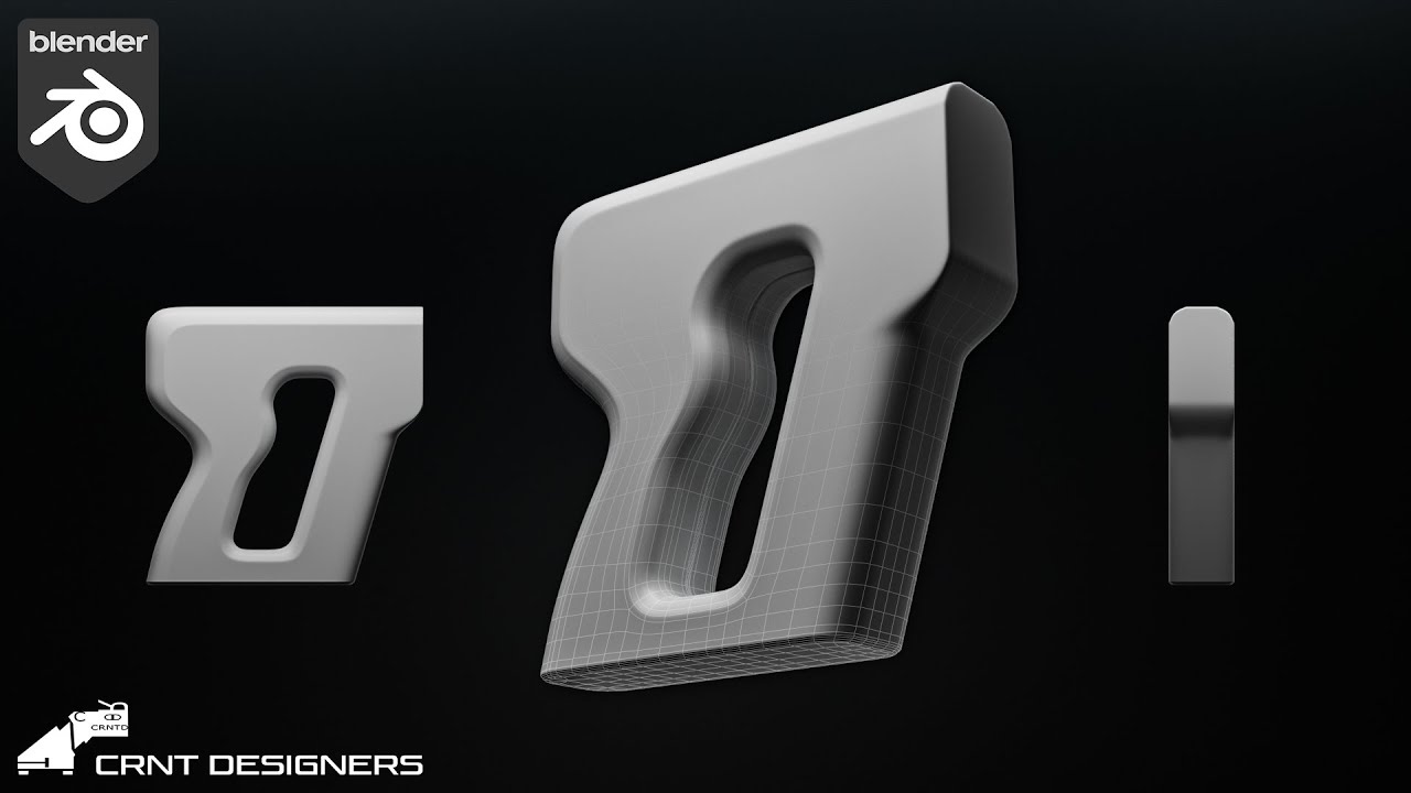 NH119 _ how to model this sci-fi weapon form design _ blender modeling