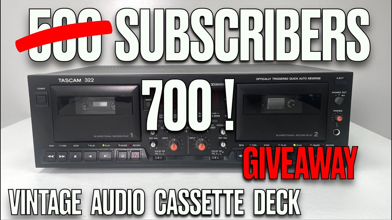 Unbelievable! Giving Away a Tascam 322 Cassette Deck
