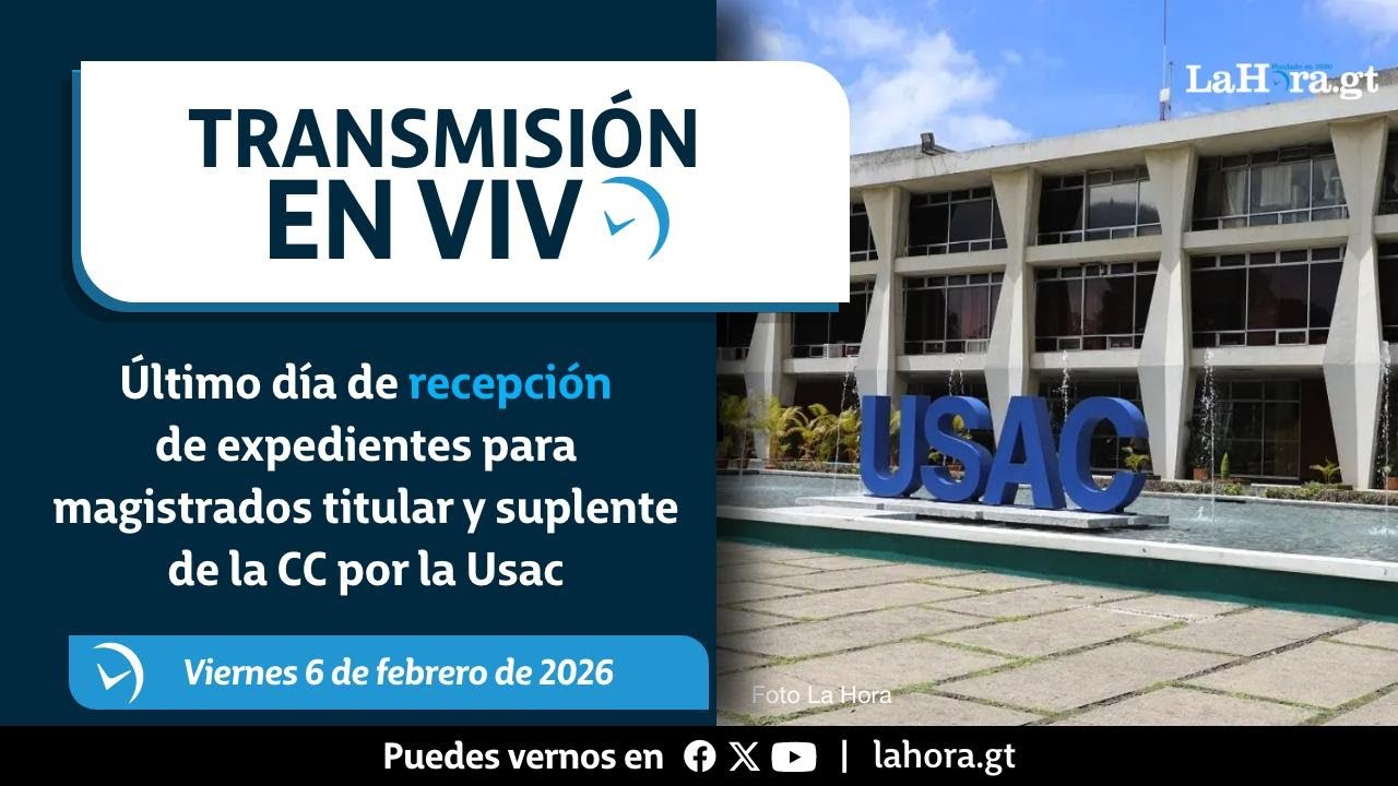 Titular: En vivo: ultimo día de recepción de expedientes para magistrados de la CC por la Usac